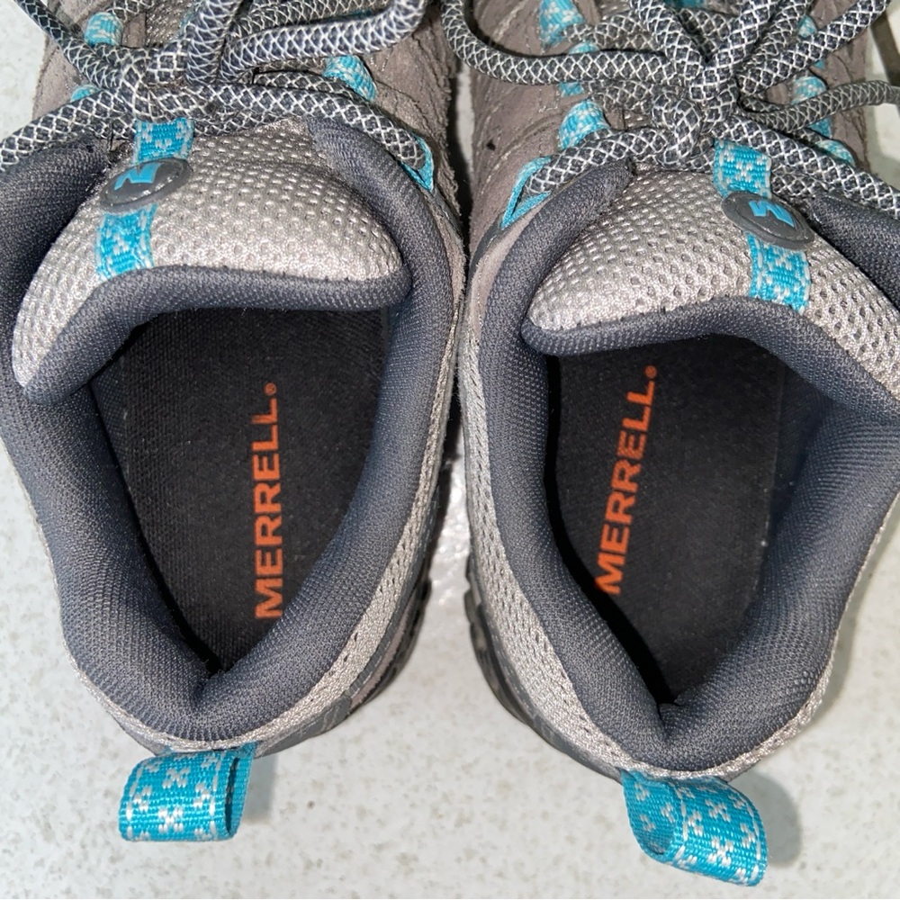 Merrell Crosslander 2 Hiking Shoes - women’s size 6 - charcoal capri gray blue - Picture 6 of 6
